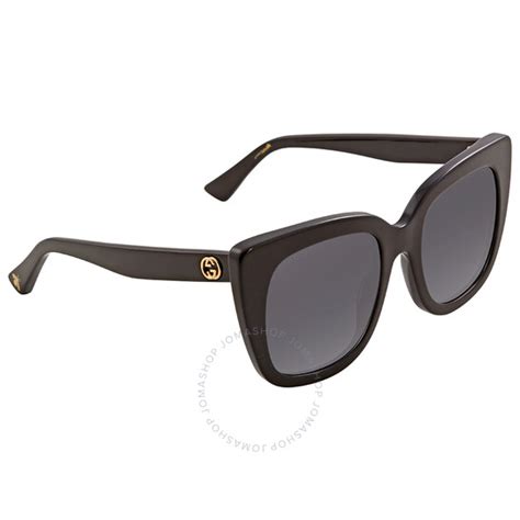 Gucci Grey Gradient Square Ladies Sunglasses GG0163S 001 